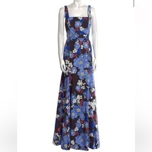 Black and blue Zac Posen floral gown, NWT size 14